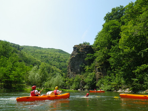 Canoë sur le Lot - PNR Aubrac