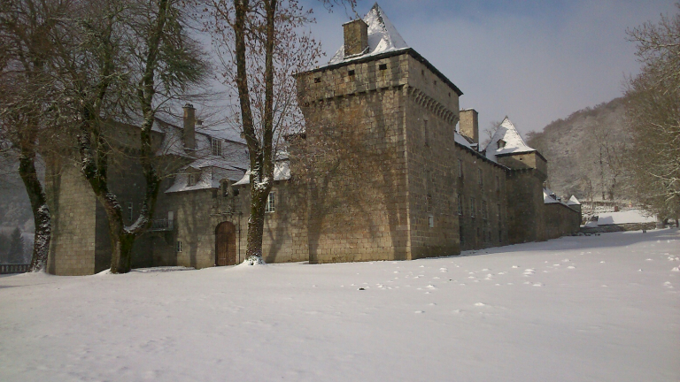 Chateau de la Baume en hiver