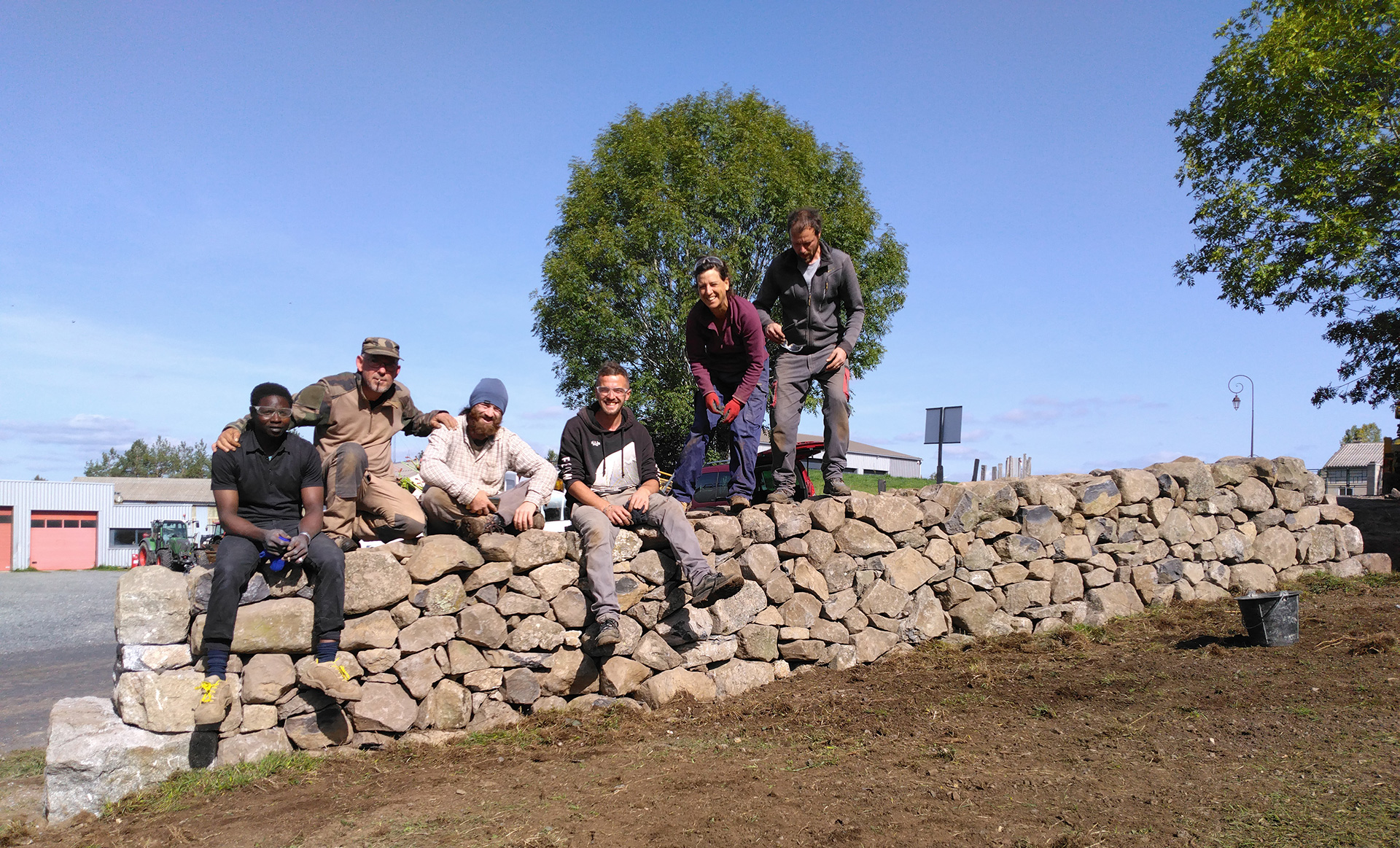 Mur en pierre sèche de Nasbinals - PNR Aubrac