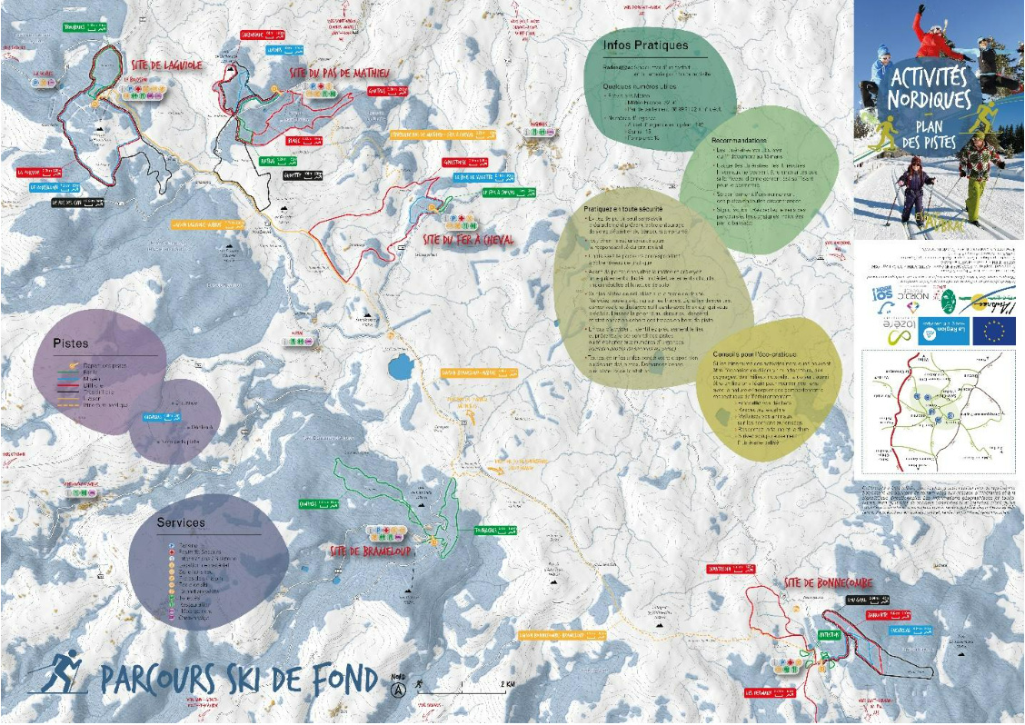 Parcours de ski de fond de l'Aubrac - PNR Aubrac