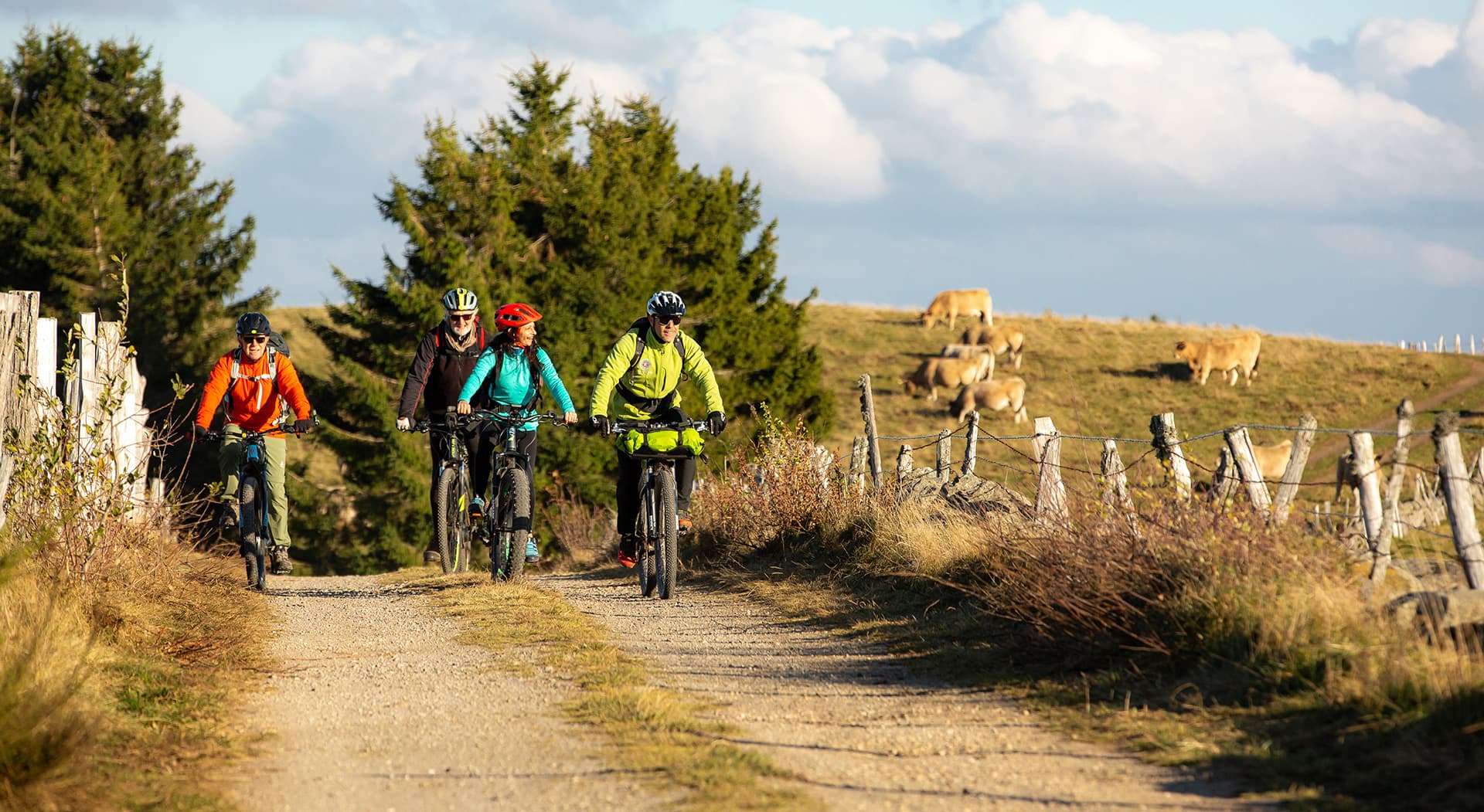VTT sur le tour des monts d'Aubrac - Benoit Colomb - PACT Aubrac