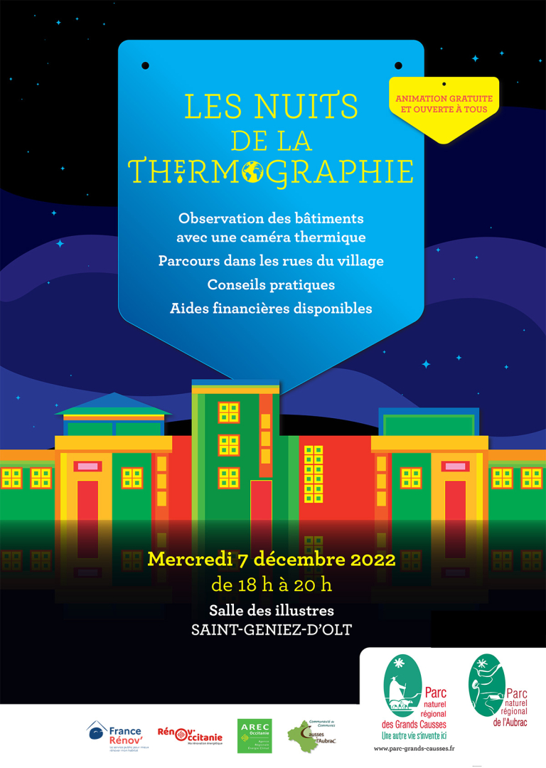 Nuit de la thermographie à Saint Geniez d'Olt - PNR Aubrac et Grands Causses