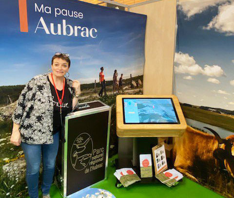 Table numérique de présentation de Rando Aubrac - PNR Aubrac