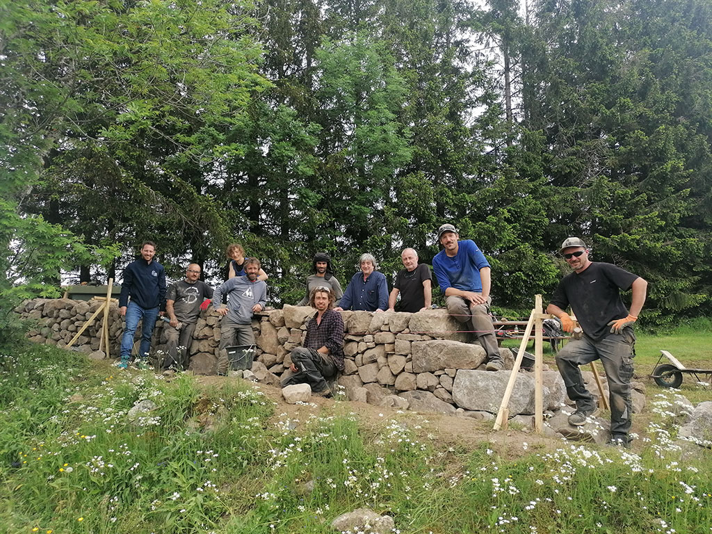 Chantier-école pierre sèche - Nasbinals - PNR Aubrac