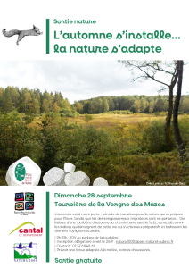 L’automne s’installe… la nature s’adapte