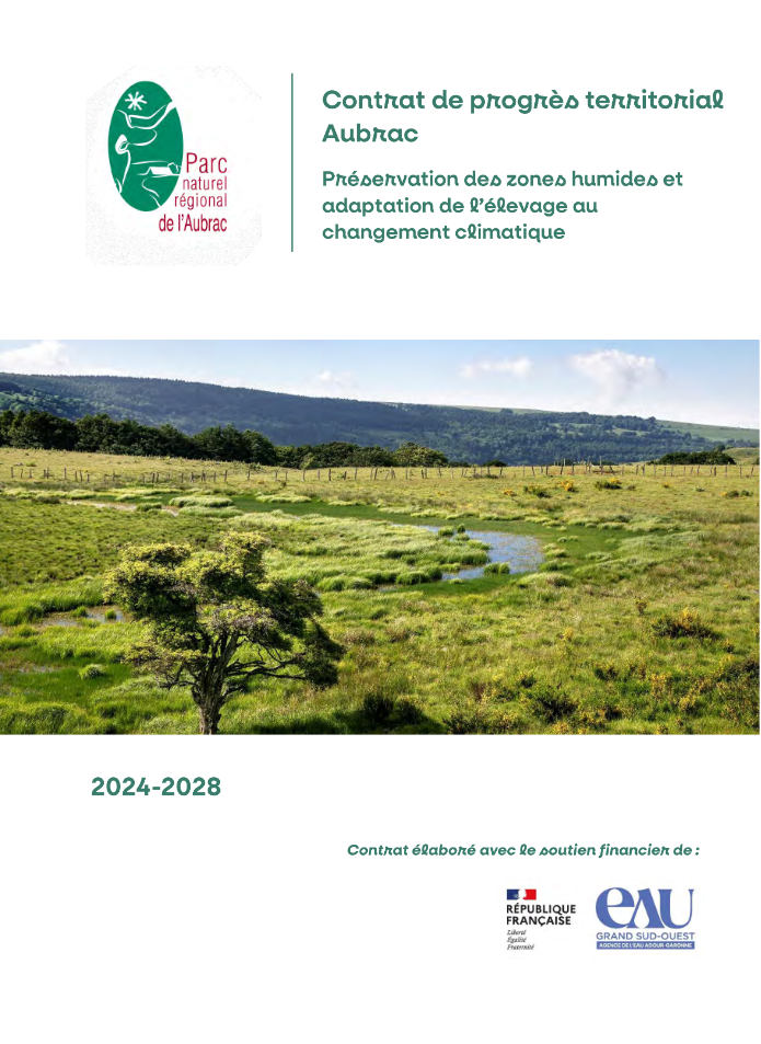 Contrat de progrès territorial Aubrac pour la préservation des zones humides et l'adaptation de l'élevage au changement climatique - PNR Aubrac