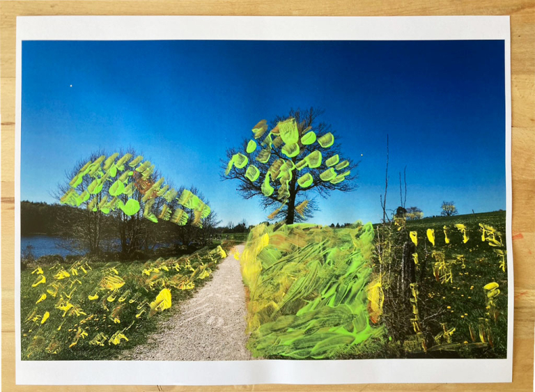 "Le paysage de nos mémoires", le projet École du Parc de la Maison de retraite de Saint-Amans-des-Côts