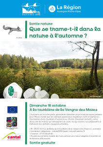 Que se trame-t-il dans la nature à l’automne ?